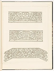 Three Designs for Balustrades