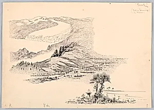 Three Landscapes, Design for Washington Board of Trade Dinner, May 13, 1908