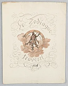 Title Page Design for Le Zodiaque Travesti (Farcical Zodiac)