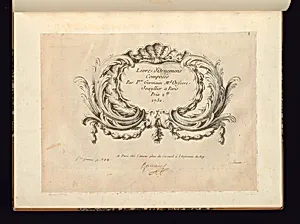 Title Page for Book of Ornament Designs