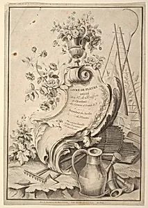 Title Page, from "Livre de Fleurs..."