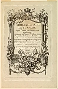 Title Page of "Histoire militaire de Flandre depuis l'AnÃ©e 1690, jusqu'en 1694 inclusivement"