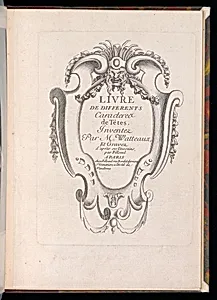 Title Page by Pierre Filloeul, French, b. 1696–after 1754