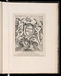 TROISIEME LIVRE de fragments Ã  lâusage des diffÃ©rents Artistes, DÃDIÃ Ã  Mr. Le Marquis de Voyer, Dargenson.