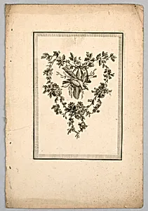 Trophy, from "Livre de Trophées des Arts et Sciences" by Pierre Ranson, French, 1736–1786