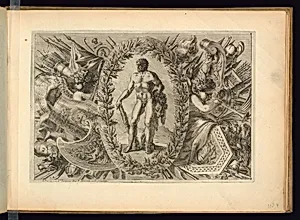 Trophy of Arms with Hercules by Jean Le Pautre, French, 1618–1682