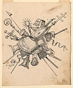 Trophy with Ecclesiastical Objects