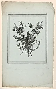 Trophy with Implements of the Hunt, Plate 3 from "Suite de TrophÃ©es de chasse," Suite VI