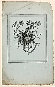 Trophy with Implements of the Hunt, Plate 6 from "Suite de TrophÃ©es de chasse," Suite VI