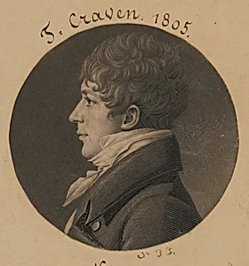 Tunis Craven by Charles Balthazar Julien Févret de Saint-Mémin, 12 Mar 1770 - 23 Jun 1852