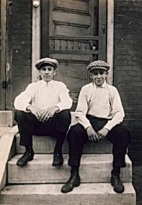 Two Boys on a Stoop, Kensington, Philadelphia