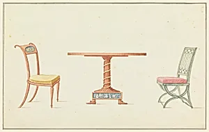 Two Chairs and a Table