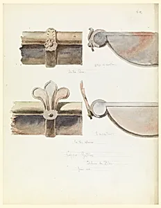 Two Copper Gutters, from a 16th-Century Castle, Blois, France