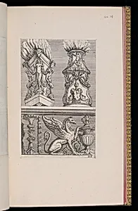 Two Designs for Altars and a Frieze