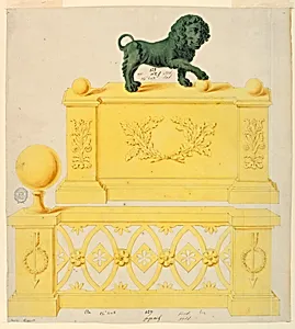 Two designs for andirons