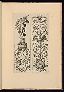 Two Panels of Ornament Design