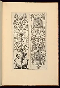 Two Panels of Ornament Design