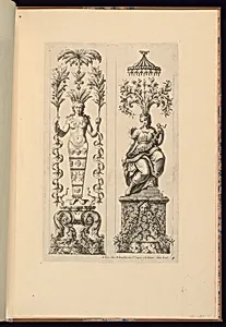 Two Panels of Ornament Design