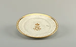 Two Plates, from a Napoleon III Table Service (Assiettes, Service Ã  Chiffre DorÃ© de l'Empereur NapolÃ©on III)