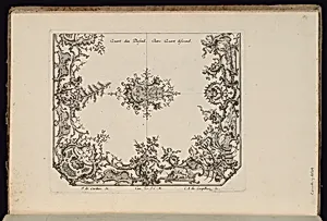 Two Quarters of a Ceiling by François de Cuvilliés the Elder, Belgian, active Germany, 1695 - 1768