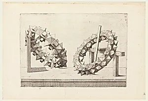 Two Rings, plate I. i. in Perspectiva. Corporum Regularium