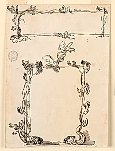 Two sketches for cartouches
