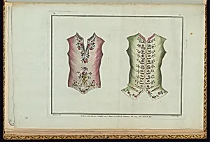 Two Waistcoat Designs by Pierre Ranson, French, 1736–1786