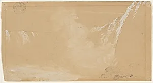 Under Horseshoe Falls, Niagara River, Canada by Frederic Edwin Church, American, 1826–1900