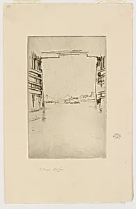 Under Old Battersea Bridge by James McNeill Whistler (1834-1903)