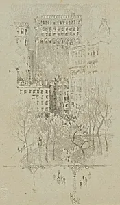 Union Square (from portfolio, Lithographs of New York in 1904)