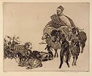 Untitled (Arab with Goats)