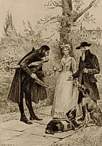 Untitled (couple meeting a man)