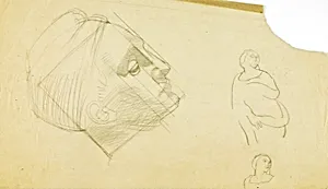 (Untitled--Head, Two Women, studies)