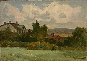 Untitled (houses and trees)