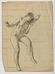 (Untitled-nude female figure)