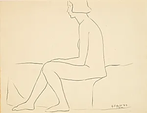 Untitled (seated female figure)
