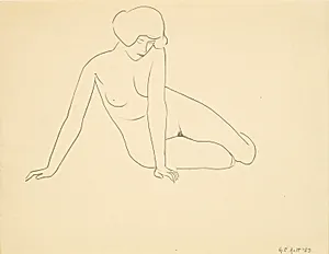 Untitled (seated female figure)