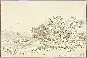 Untitled (transfer drawing for print) by George Elbert Burr