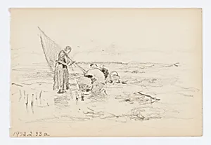 Untitled (Two Figures near a Boat)