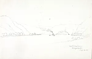 Up Rhine from Hirzenach by George Elbert Burr
