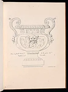Vase en plomb bronzé de la piece de Neptune à Versailles