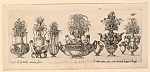 Vases, from "Raccolta di Vasi Diversi" by Stefano della Bella, Italian, 1610–1664