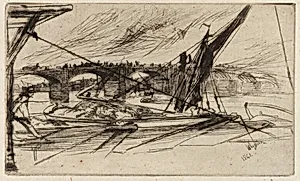 Vauxhall Bridge by James McNeill Whistler (1834-1903)