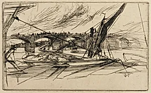 Vauxhall Bridge by James McNeill Whistler (1834-1903)