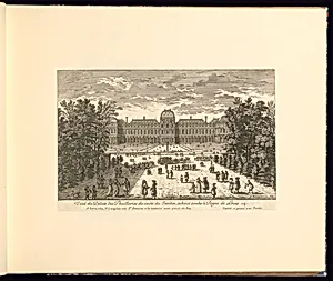 VeÃ¼e du Palais des Thuilleries du costÃ© du Jardin, achevÃ© soubs le Regne de Louis 14