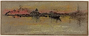 Venice: Sunrise on the Rialto (recto) and a Venetian Scene (verso) by James McNeill Whistler (1834-1903)