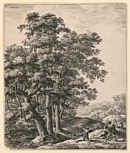 Venus and Adonis with Cupid in a Landscape