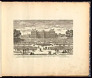 VeuÃ« et Perspective de Luxembourg du costÃ© du Jardin, a present appelÃ© Palais dâOrleans.