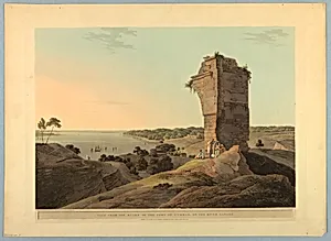 View From the Ruins of the Fort of Currah, on the River Ganges, from "Oriental Scenery: Twenty Four Views in Hindoostan" by Thomas Daniell, British, 1749 - 1840