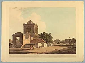 View in the Fort, Madura, from "Oriental Scenery: Twenty Four Views in Hindoostan"